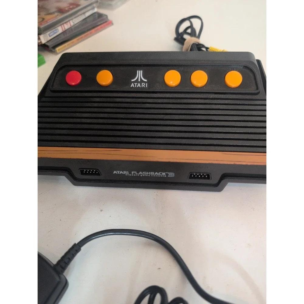Mixed Lot Atari Flashback 2, 3 & 5 Plug & Play Gaming Consoles + Joysticks & Box